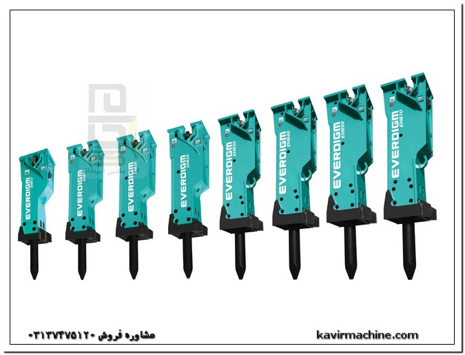 types Hydraulic hammer of Hyundai Everdime EHB 40