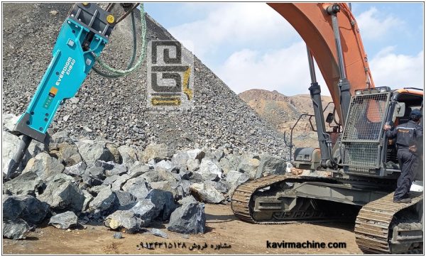 چکش هیدرولیکی اوردایم EHB 40 در شرکت کویر ماشین اسپادانا