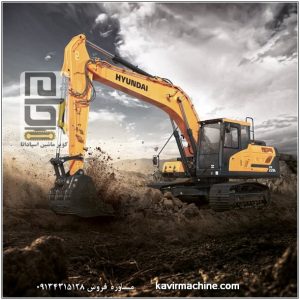 بیل مکانیکی هیوندای 220 در شرکت کویر ماشین اسپادانا